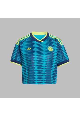 Camiseta Adidas Mujer Corta Visitante Selección Colombia 26 - Azul adidas Performance