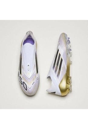 Adidas Performance Guayos Adidas Hombre F50 Elite Laceless Césped Natural Seco- Blanco-Dorado Guayos