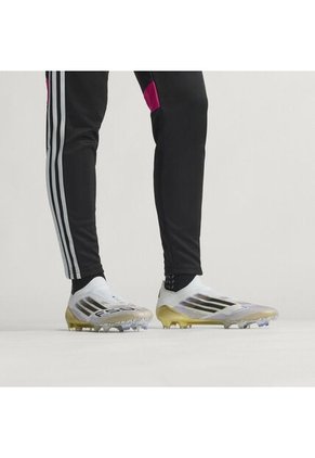 Adidas Performance Guayos Adidas Hombre F50 Elite Laceless Césped Natural Seco- Blanco-Dorado Guayos