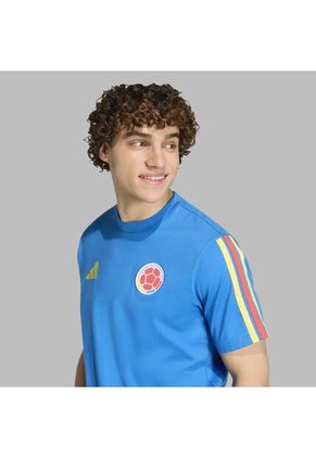 Camiseta Adidas Hombre Con ADN De Colombia - Azul