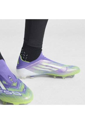 Adidas Performance Guayos Adidas Unisex F50 Elite Laceless Césped Natural Seco - Morado - Verde Guayos