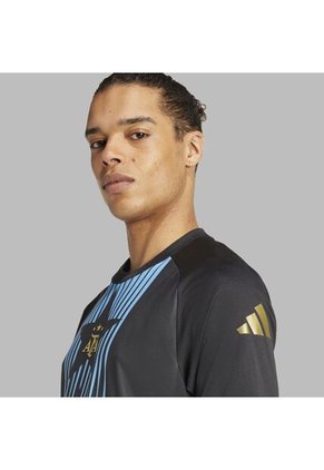 Camiseta Adidas Hombre Argentina Pre-Match-Negro-Azul