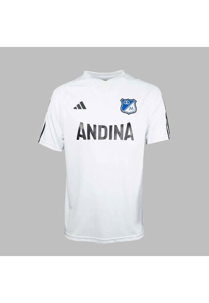 Camiseta  Adidas Hombre Entreno Millonarios FC 2024-Blanco