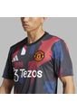 Camiseta Adidas Hombre Mufc Prepartido-Negro-Multicolor de adidas Performance