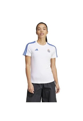 Adidas Performance Camiseta Adidas Mujer Polo 3 Tiras Real Madrid - Blanco - Azul Camiseta