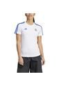 Adidas Performance Camiseta Adidas Mujer Polo 3 Tiras Real Madrid - Blanco - Azul Camiseta de adidas Performance