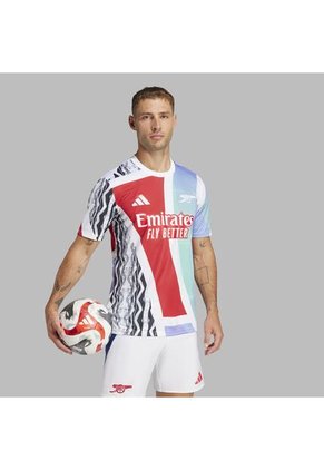 Camiseta Adidas Hombre PreMatch Arsenal 24-Blanca-Multicolor