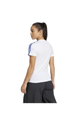 Adidas Performance Camiseta Adidas Mujer Polo 3 Tiras Real Madrid - Blanco - Azul Camiseta