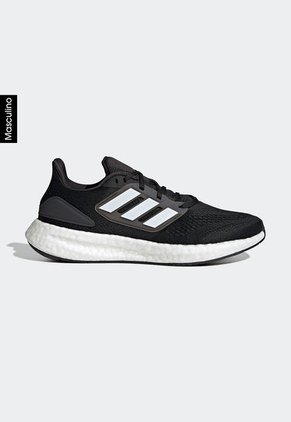 Tenis Running Negro-Blanco-Gris adidas Performance Pureboost 22