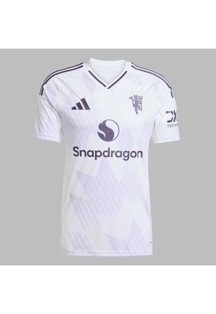 Camiseta Adidas Hombre 2da De Manchester U. 25 -Blanco-Negro