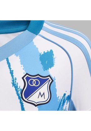 Camiseta Adidas Kids 2da Millonarios FC 2025 - Blanco - Azul