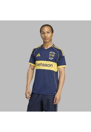 Camiseta Adidas Hombre Local De Boca Jrs 25 - Azul -Amarillo