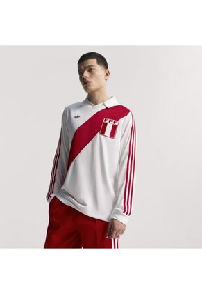 Camiseta Adidas Hombre Perú 1978 - Blanco - Rojo