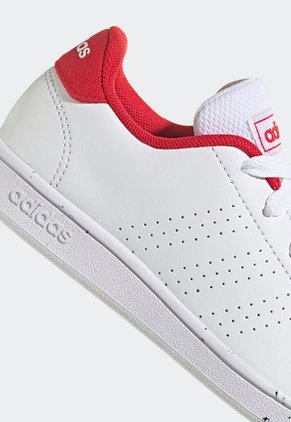 Tenis Lifestyle Blanco-Rojo adidas Kids Advantage