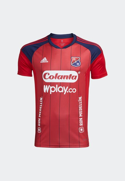 Camiseta Rojo-Azul Navy-Blanco adidas Performance DIM