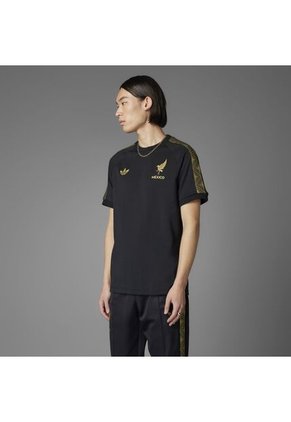 Adidas Performance Camiseta Adidas Hombre México - Negro-Dorado Camiseta