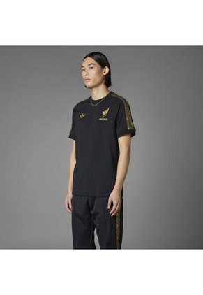 Adidas Performance Camiseta Adidas Hombre México - Negro-Dorado Camiseta