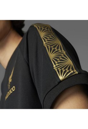 Adidas Performance Camiseta Adidas Hombre México - Negro-Dorado Camiseta