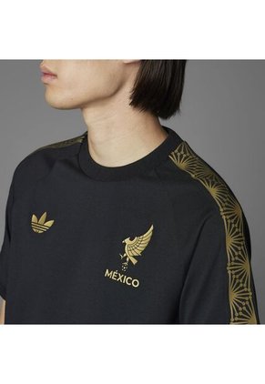 Adidas Performance Camiseta Adidas Hombre México - Negro-Dorado Camiseta