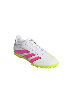 Adidas Performance Guayos Adidas Unisex Predator Club Pasto Sintético-Blanco-Rosado Guayos