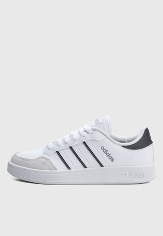 adidas Performance - Tenis Lifestyle Blanco-Gris-Beige adidas Performance Breaknet Court