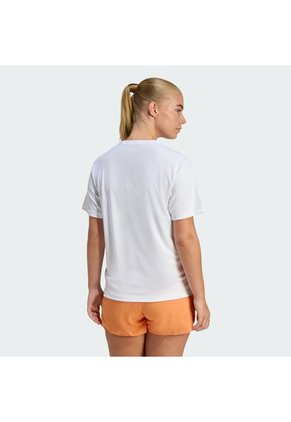 Camiseta Running Blanco Adidas Adi365 Essentials Mujer