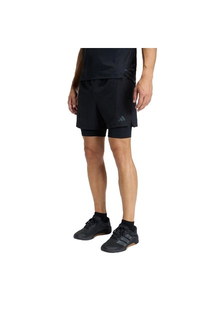 Shorts Entrenamiento Negro Adidas D4T 2 EN 1