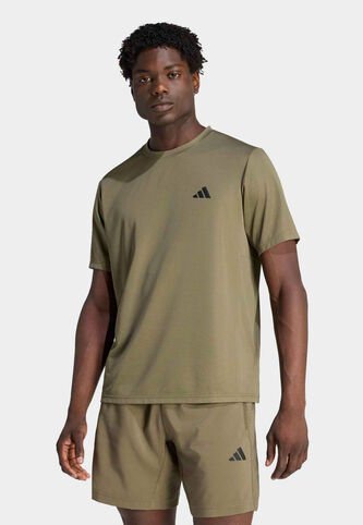 Camiseta adidas Performance Workout Essentials Base Verde Oliva adidas Performance