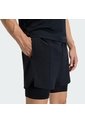 Shorts Entrenamiento Negro Adidas D4T 2 EN 1 de adidas Performance