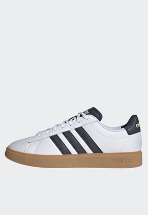 Tenis Lifestyle Blanco-Azul-Café adidas Performance Grand Court 2.0