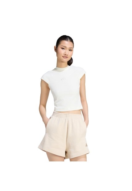 Camiseta Blanco Adidas KIT Acanalada Mujer
