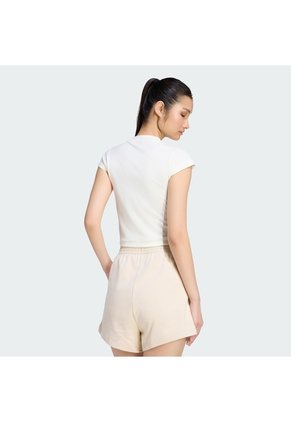 Camiseta Blanco Adidas KIT Acanalada Mujer