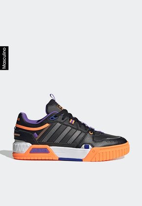 Tenis Basketball Negro-Naranja Neón-Blanco-Violeta adidas Performance D-Pad