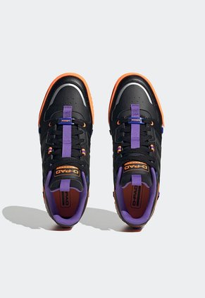Tenis Basketball Negro-Naranja Neón-Blanco-Violeta adidas Performance D-Pad