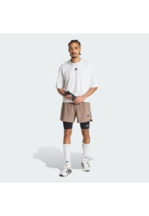 Shorts Entrenamiento Beige Adidas D4T PrimeLift