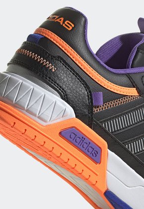 Tenis Basketball Negro-Naranja Neón-Blanco-Violeta adidas Performance D-Pad