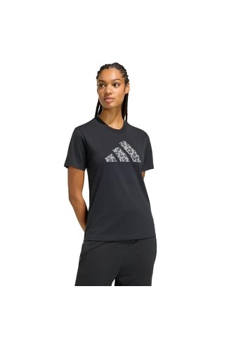 Camiseta Estampada Negro Adidas Animal Mujer adidas Performance