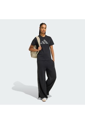 Camiseta Estampada Negro Adidas Animal Mujer
