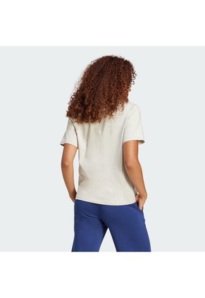 Camiseta Beige Adidas Essentials Mujer