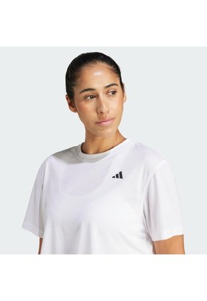 Camiseta Entrenamiento Blanco Adidas Train Essentials Boxy Mujer
