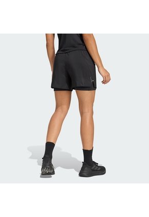 Shorts Running Negro Adidas Adi365 Essentials 2 En 1 Mujer