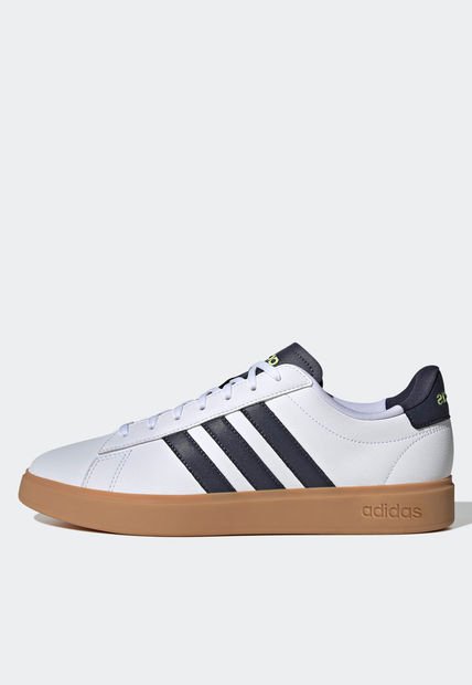 Tenis Lifestyle Blanco-Azul-Café adidas Performance Grand Court 2.0