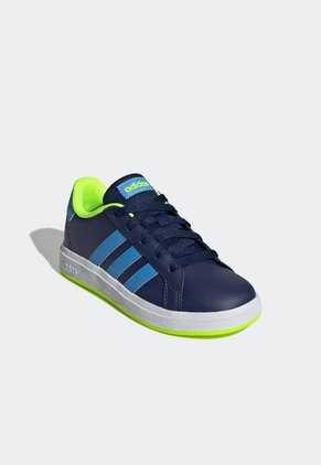 Tenis Lifestyle Azul-Amarillo Neón adidas Sportswear Grand Court