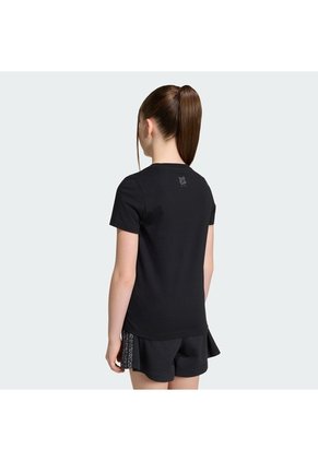 Camiseta Estampada Negro Adidas Animal Print Niños
