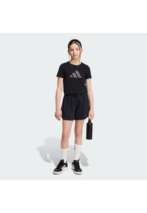 Camiseta Estampada Negro Adidas Animal Print Niños