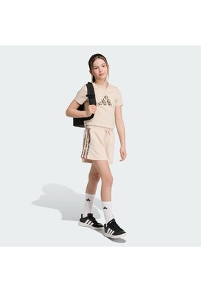 Camiseta Estampada Entrenamiento Beige Adidas Animal Print Niños