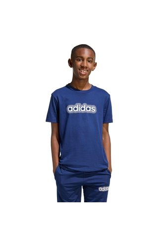 Camiseta Estampada Entrenamiento Azul Adidas Essentials Niños adidas Performance