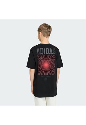 Camiseta Estampada Negro Adidas Marvel Spider Man Niños