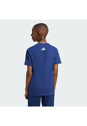 Camiseta Estampada Entrenamiento Azul Adidas Essentials Niños