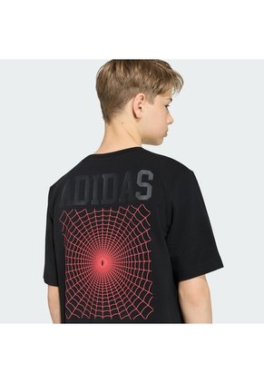 Camiseta Estampada Negro Adidas Marvel Spider Man Niños
